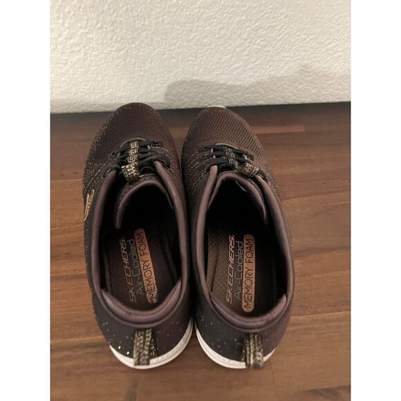 Sketchers bronze/black slip on sneakers size 9.5 - Picture 3 of 5